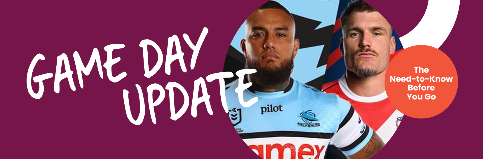 Helpful Reminders for Game Day – Saturday 13 September